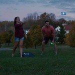 EastPoint Sports Light-Up Bean Bag Toss Outdoor Game - Cornhole-Style Team Fun for Parties Tailgates Cookouts and More Light Up Cornhole Set