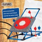 EastPoint 2-in-1 Axe Throw & Lawn Dart Combo Backyard Game Set for Indoors and Outdoors