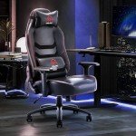 COLAMY Big and Tall Gaming Chair 400lbs-Computer Gamer Chair, Ergonomic Executive Office Chair, High Back PC Chair with Wide Seat for Adult Black