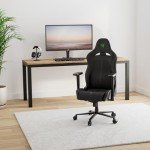 Razer Enki X Essential Gaming Chair: All-Day Comfort - Built-in Lumbar Arch - Optimized Cushion Density - Dual-Textured, Eco-Friendly Synthetic Leather - Adjustable 152-degree Recline - Black