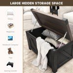 Farmhouse Lift Top Coffee Table with Storage & USB