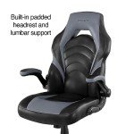 STAPLES Emerge Vortex Bonded Leather Ergonomic Gaming Chair with Lumbar Support, High Back and Adjustable Tilt Lock