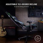 Razer Enki X Essential Gaming Chair: All-Day Comfort - Built-in Lumbar Arch - Optimized Cushion Density - Dual-Textured, Eco-Friendly Synthetic Leather - Adjustable 152-degree Recline - Black