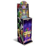 Arcade1Up Wheel of Fortune Casinocade Deluxe Arcade Game 5 Foot Tall Stand Up Cabinet with 8 Inch Dual LCD Screens, Electronic Games for Adults