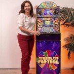 Arcade1Up Wheel of Fortune Casinocade Deluxe Arcade Game 5 Foot Tall Stand Up Cabinet with 8 Inch Dual LCD Screens, Electronic Games for Adults