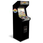 ARCADE1UP Street Fighter II CE HS 5 Deluxe Arcade Machine, Compact 5' Tall Stand Up Cabinet with 14 Classic Games and 17" BOE Screen, Black