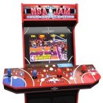 ARCADE1UP NBA Jam 30th Anniversary Deluxe Arcade Machine, Built for Your Home, 5 Foot Tall Cabinet with 3 Classic Games