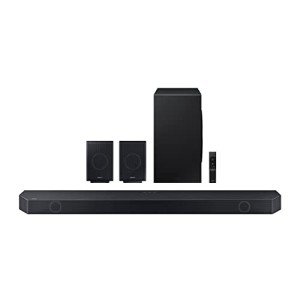 SAMSUNG HW-Q990C 11.1.4ch Soundbar w/ Wireless Dolby Audio, Rear Speakers Included w/ Q-Symphony, SpaceFit Sound Pro, Adaptive Sound, Game Mode Pro, Airplay 2, AVA, Alexa Built-In