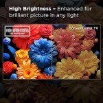 TCL 85-Inch Class S5 4K UHD LED Smart TV with Google TV (85S551G, 2024 Model), Google Assistant Built-in with Voice Remote, Compatible with Alexa, Streaming Television