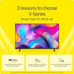 VIZIO 55-inch V-Series 4K LED HDR Smart TV w/Dolby Vision, WiFi 6E, Bluetooth Headphone Capable, Gaming Engine & Alexa Compatibility, V555M-K01, 2023 Model