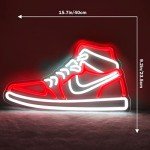 JianJung Sneaker Neon Sign Sports Shoe Neon Signs for Wall Dimmable LED Signs Neon Lights for Bedroom Man Cave Home Neon Wall Sign Shoe Light up Signs Decor