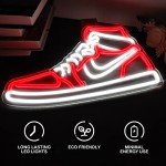 JianJung Sneaker Neon Sign Sports Shoe Neon Signs for Wall Dimmable LED Signs Neon Lights for Bedroom Man Cave Home Neon Wall Sign Shoe Light up Signs Decor