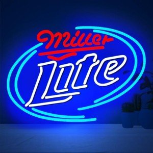 Neon Beer Signs, Neon Signs for Wall Decor Men, Vintage Beer Neon Sign for Man Cave, LED Bar Signs for Home Bar Wall, Bar Decorations for Home, Brightness Adjustable, 5V USB Powered