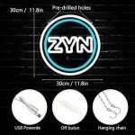 Pugna Pocket Nicotine Neon Signs for Wall Decor Neon Lights for Bedroom Led Business Signs Suitable for Man Cave Bar Pub Restaurant Christmas Gift Art