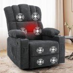 Cozy Massage Recliner Chair with Cup Holders