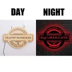 Custom Name Date Man Cave Neon Sign, Home Bar Led Sign, Man Cave Light Up Sign, Personalized Man Cave Neon Light, Man Cave Decor Sign