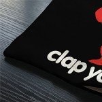 Smooffly Throw Pillow Cover Funny Red Dinosaur with Letter If You're Happy You Know It Throw Pillow Case Home Decorative for Men/Women/Boys/Girls Living Room Bedroom Sofa Chair 12X20 Inch Pillowcase