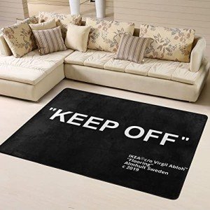 YIKUDU Keep Off Large Rugs Floor Mat Modern Carpet for Home Decoration Area Rug,Cozy Art Decoration Polyester Carpet 36 x 24 inch