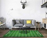 Home Area Runner Rug Pad American Football Field Background with Artificial Turf Soccer Field Thickened Non Slip Mats Doormat Entry Rug Floor Carpet for Living Room Indoor Outdoor Throw Rugs