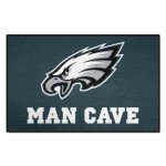 FANMATS 14353 NFL Philadelphia Eagles Man Cave Starter Mat Accent Rug - 19in. x 30in. | Sports Fan Home Decor Rug and Tailgating Mat