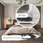 nuLOOM 5x8 Thomas Paul Serpent Area Rug, Black & Off White, Snake Design, Non-Slip Backing, Stain Resistant, For Bedroom, Dining Room, Living Room, Hallway, Office, Kitchen, Entryway