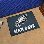 FANMATS 14353 NFL Philadelphia Eagles Man Cave Starter Mat Accent Rug - 19in. x 30in. | Sports Fan Home Decor Rug and Tailgating Mat