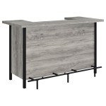 Coaster Furniture Bar Unit Grey Driftwood Black 182105