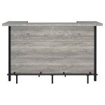 Coaster Furniture Bar Unit Grey Driftwood Black 182105