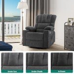 Cozy Massage Recliner Chair with Cup Holders