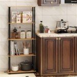 Furinno Turn-N-Tube 5-Tier Multipurpose Shelf / Display Rack / Storage Shelf / Bookshelf, Classic Tubes, Light Cherry/Black