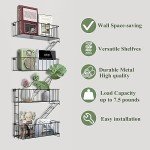 DuvinDD 4-Tier Fire Escape Wall Shelf, Modern New York City Floating Shelves, Wall Decorative Metal Room Shelf, Hanging Shelf for Action Figure Staircase Shelf, with Mounting Kits, Black