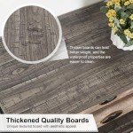 HOMISSUE Cube Storage Organizer Shelf, Rustic Horizontal Bookshelf with 5 Cube Storage, Industrial Short Wide Bookcase with 3 Tier Shelves, Low and Long Cube Bookshelf for Living Room, Office, Grey