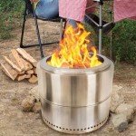 HGD 20 inch Smokeless Firepit Outdoor, Stainless Steel Fire Pit, Smokeless Fire Pit for Outside with Carry Bag for Camping Backyard Patio Garden Picnic