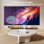 BIGASUO HD 9000L Bluetooth Projector Built in DVD Player, Mini Projector 1080P and 250”Supported with Tripod/ Carry Bag, Projector Compatible w/ TV Stick, PS5, Laptop, Portable Outdoor Movie Projector