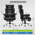 GTRACING Ergonomic Gaming and Office Chair with Footrest
