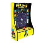 Arcade1Up Pac Man Partycade 5 in 1 Countertop Arcade Video Game Cabinet Machine with 17 Inch Screen, Coinless Operation, and Wall Mounting Hardware