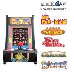 Arcade1Up Ms. PAC-Man Countercade, Built for Your Home, 1 Player, 5 Classic Games, 8-inch Screen