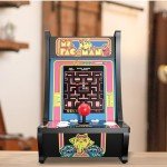 Arcade1Up Ms. PAC-Man Countercade, Built for Your Home, 1 Player, 5 Classic Games, 8-inch Screen