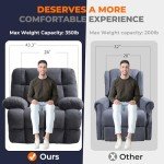 Comfortable Oversized Electric Recliner for Mancaves