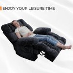 Comfortable Oversized Electric Recliner for Mancaves