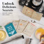 BARE BARREL® Mixology Bartender Kit Bar Set | 14-Piece Cocktail Shaker Set | Martini Barware Mixing Tools for Home Bartending | 35 Recipe Cards | Gift Set (28oz Boston Shaker, Silver/Black)