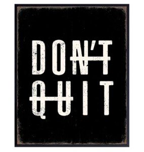 Inspirational Quotes Office Wall Decor - positive Rustic Bedroom Decor - Motivational Wall Art Encouragement Gifts for Him - Gym masculine Wall Decor for Men - Black Posters for Men - Man cave Decor