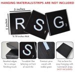 Motivational Wall Art Wooden Tiles - Large Premium Pine Wood Crossword for Inspirational Wall Art - Perfect Decor for the Office Wall, Man Cave, Gym, Dorm - Gift for Promotion, Entrepreneur, Student,