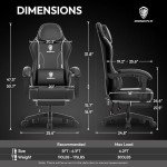 Dowinx Ergonomic Gaming Chair with Massage Support