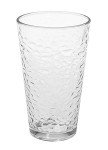 Set of 10 Hammered Glass Cups, 16oz. Dishwasher Safe Cocktail Drinking Glasses - Clear Heavy Base Stemmed Water Glasses, Tall Beer Glasses, Bar Glass, Juice, Iced Tea, Margarita, & Everyday Drinks.