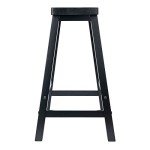 Winsome Satori 24" Black Bar Stool