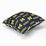 College Covers Pair Decorative Pillow, 2 Count (Pack of 1), Michigan Wolverines