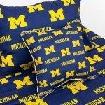 College Covers Pair Decorative Pillow, 2 Count (Pack of 1), Michigan Wolverines