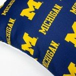 College Covers Pair Decorative Pillow, 2 Count (Pack of 1), Michigan Wolverines