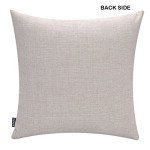 TRENDIN Retro Black Fern Leaf Throw Pillow Cover 18x18 inch Man Cave Decor Cotton Linen Cushion Case for Sofa Couch PL515TR